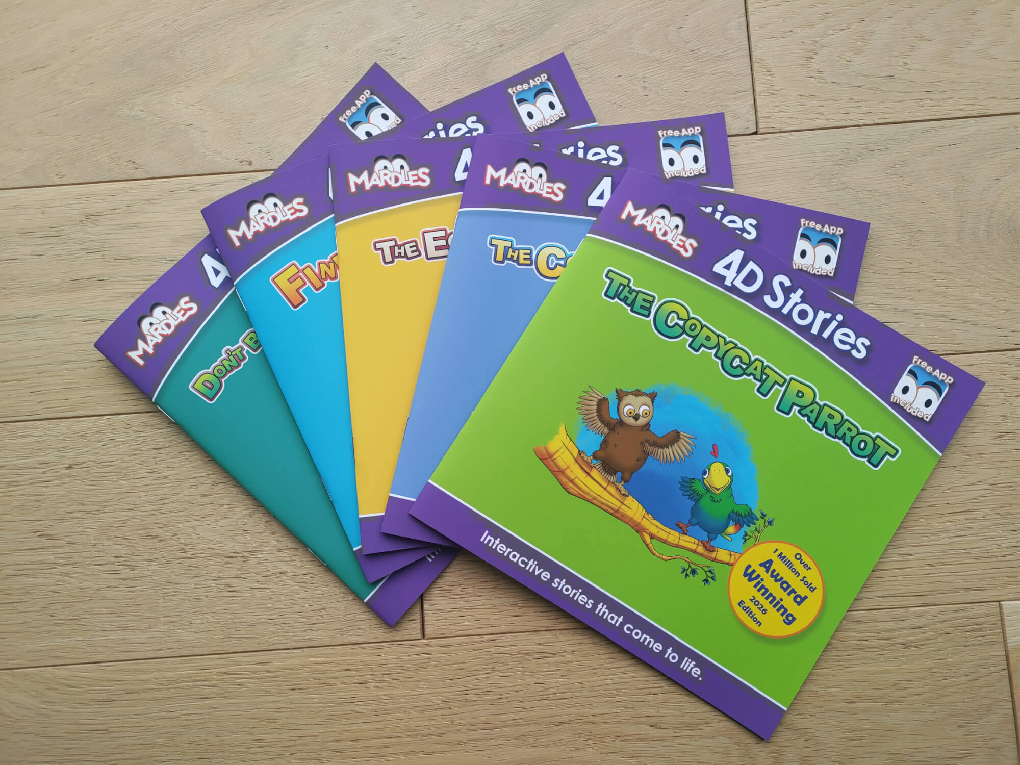Set of 5 Mardles Interactive Storybooks